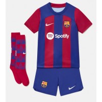 Fotballdrakt Barn Barcelona Andreas Christensen #15 Hjemmedraktsett 2023-24 Kortermet (+ Korte bukser)